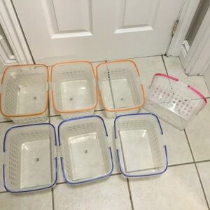 Clear Baskets with Handles